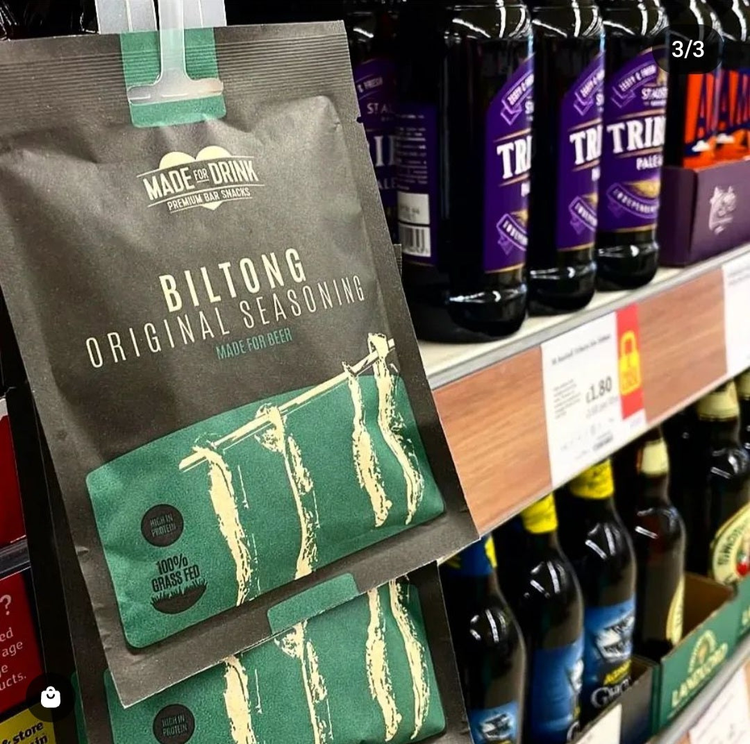 100% Grass Fed Biltong (30g) | Available in two case formats 14pk & 24pk Clip Strips | 31% Gross Margin