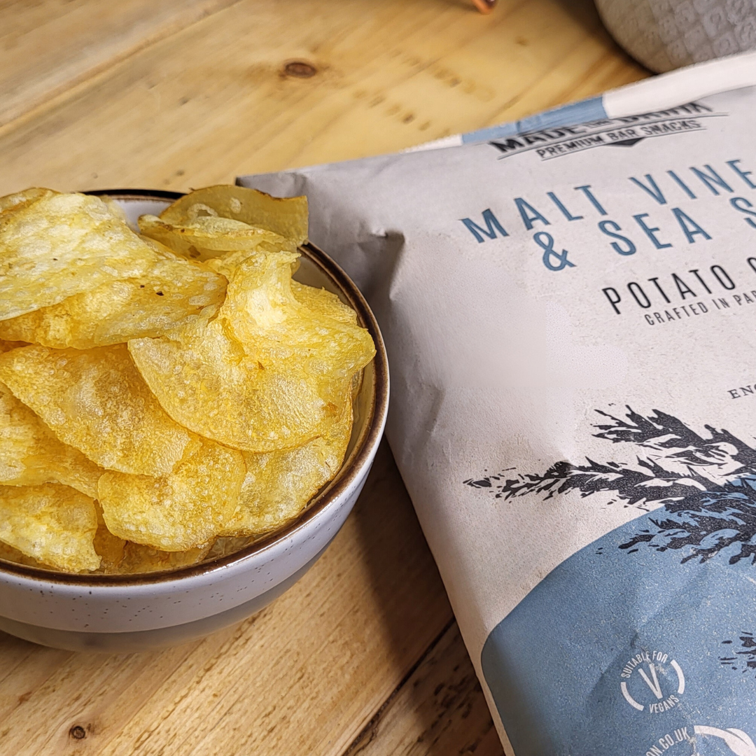 Malt Vinegar & Sea Salt Crisps | Available in 40g & 150g pks | 33% -34% Gross Margin