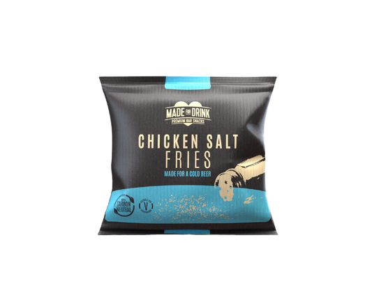 A 40g pack of Made For Drink's Chicken Salt Fries.