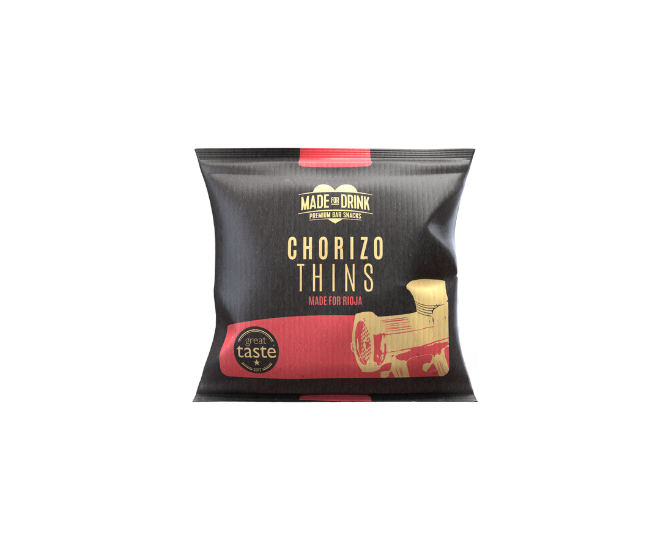 Chorizo Thins | Available in 18g Clip Strip, 30g Cases & 750g catering pks| 39%-71% Gross Margin