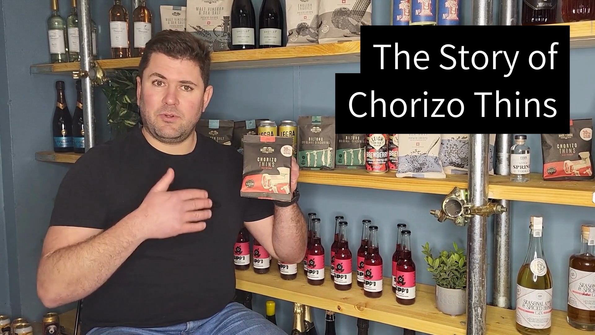 Load video: Discover the mouth-watering artistry of Made For Drink&#39;s 100% Irish Beef Biltong with founder Dan.  Premium Irish grass-fed beef is hand-selected, seasoned with a unique blend of apple cider vinegar, secret spices, and coriander seeds, then air-dried to perfection for a succulent, flavoursome experience. Dan also shares expert tips on how to pair the Biltong with your favourite beverages, from cold beer to bold South African red wines.