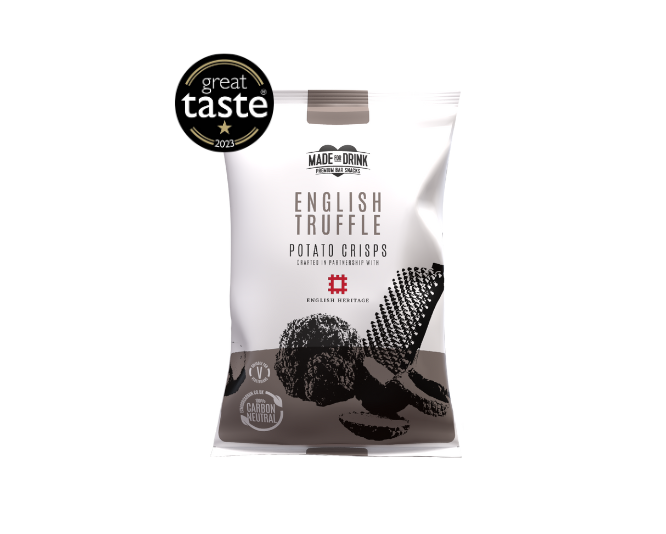 English Truffle Crisps | Available in 40g, 150g & 600g catering pks | 33% - 72% Gross Margin