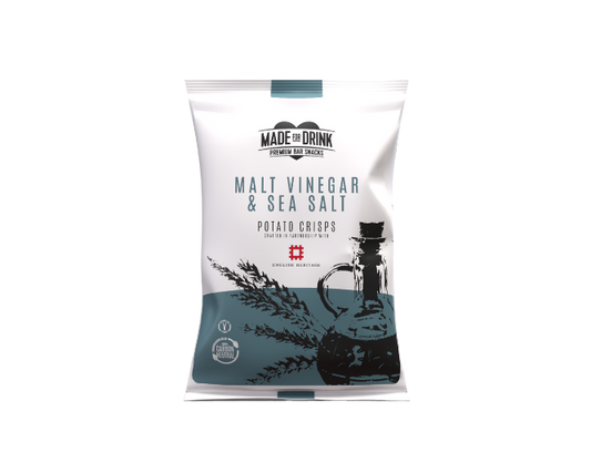 Malt Vinegar & Sea Salt Crisps | Available in 40g & 150g pks | 33% -34% Gross Margin