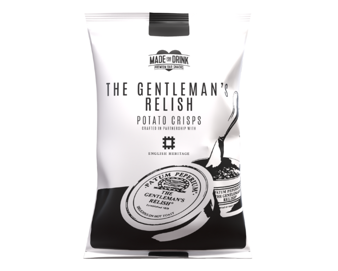 The Gentleman's Relish Crisps | Available in 40g and 150g pks | 33%-34% Gross Margin